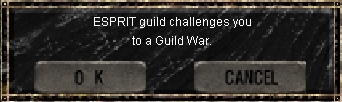 Запрос вражеской гильдии на проведение битвы Guild War